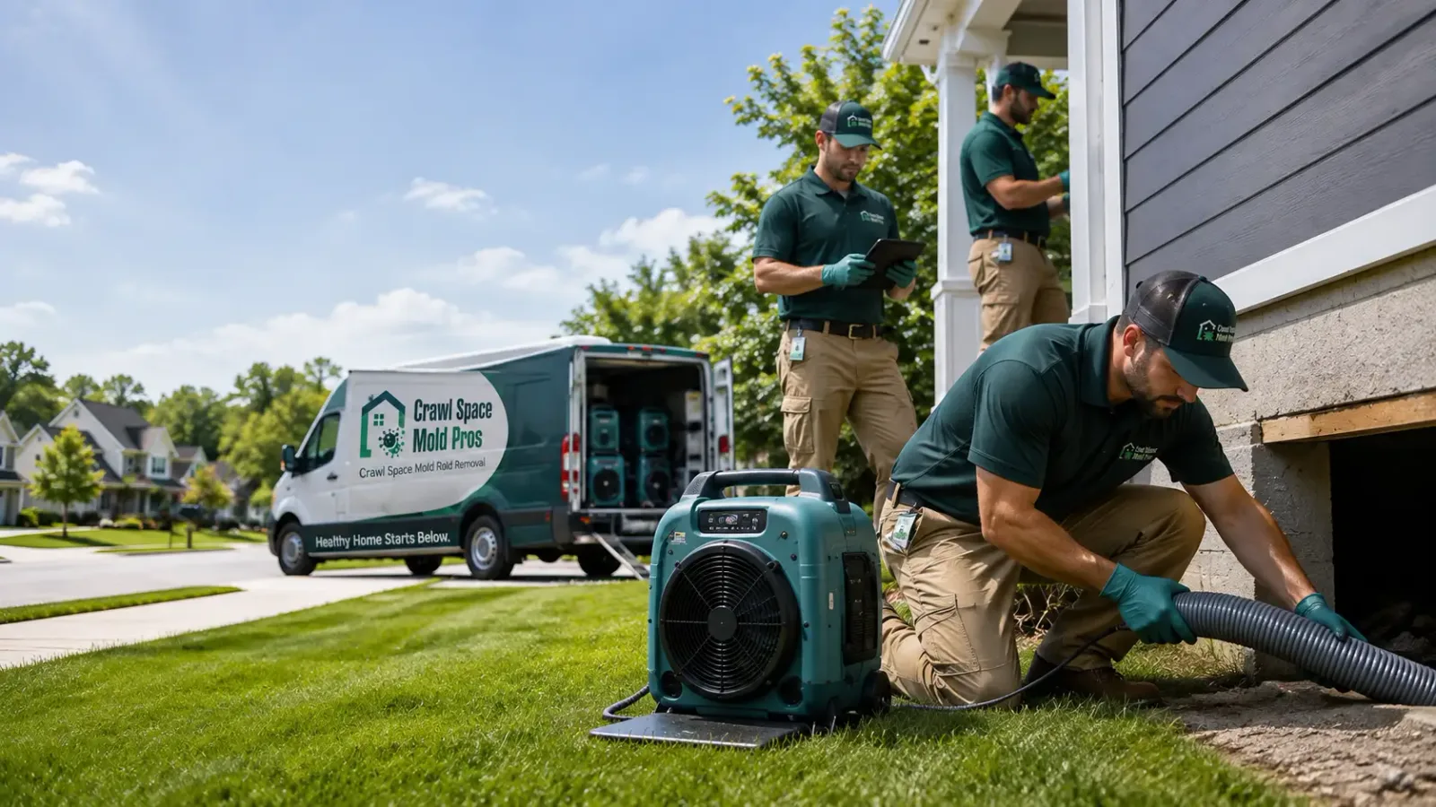 Crawl Space Mold Removal in Columbus, NJ